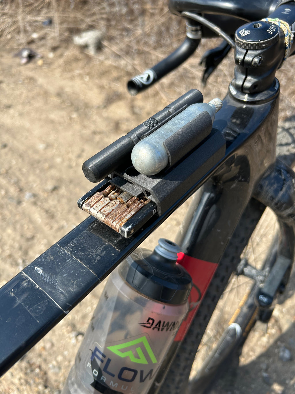 Ultimate Bike Flat Repair Mount | CO2, Q-Plug & Dawn to Dusk Multi Lite Holder