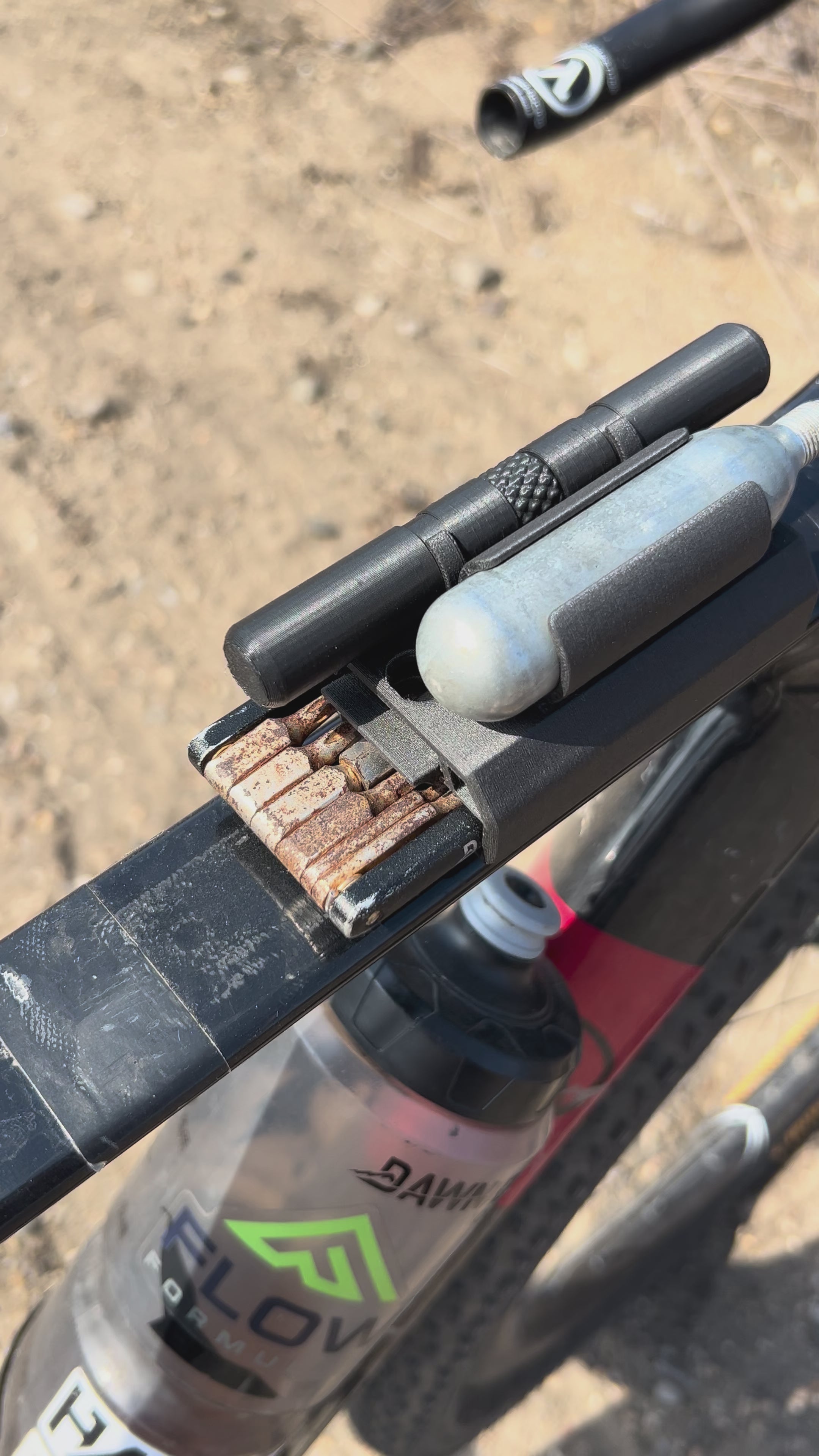 Ultimate Bike Flat Repair Mount | CO2, Q-Plug & Dawn to Dusk Multi Lite Holder